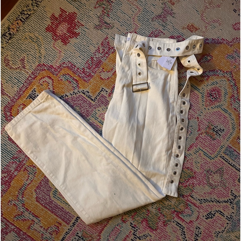 we wore what cream jeans
